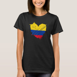 T-shirt Colombie Drapeau J'aime C'est dans mon ADN Colombi
