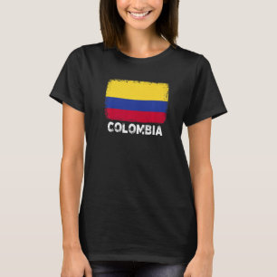 T-shirt Colombie Drapeau Soutien Colombien Hommes Femmes H