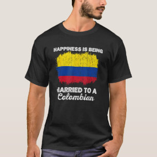 T-shirt Colombie Mariage Patrimoine Colombien Drapeau Mari