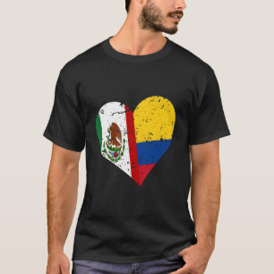 T-shirt Colombie Mexique Coeur désorganisé Colombien Mexic