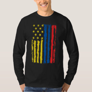 T-shirt Colombienne American Pride Usa Drapeau Columbia Ra