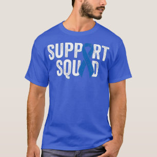 T-shirt Colon Cancer Support Squad Blue Colorectal