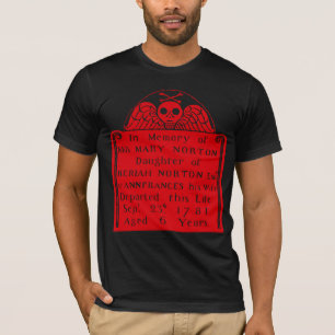 T-shirt Coloniale American Tombstone Crull Angel Bones