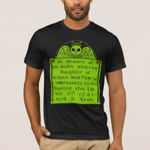 T-shirt Coloniale American Tombstone Crull Angel Bones