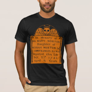 T-shirt Coloniale American Tombstone Crull Angel Bones