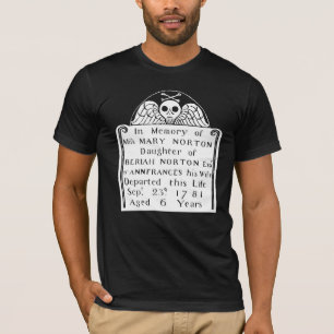 T-shirt Coloniale American Tombstone Crull Angel Bones