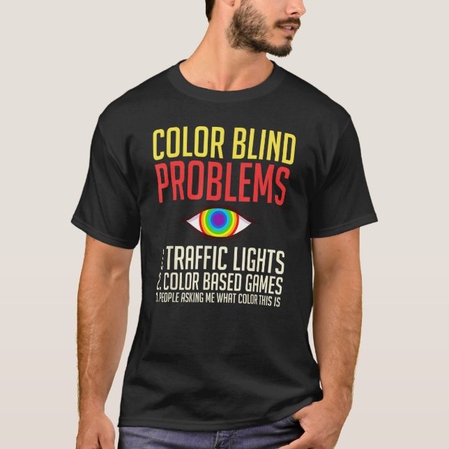 T-shirt Color Blind Test  Glasses Visions (Devant)