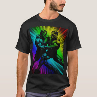 T-shirt Color Flash 1950s Berlin Gay Wrestlers Tom of Finl