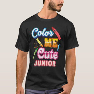 T-shirt Color Me Cute Fille Junior Enfant Retour À L'école