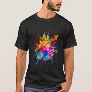 T-shirt Color Splash Fã MR Mã Nner Und Frauen