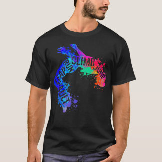 T-shirt Color splash Parkour Backflip Free Running