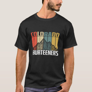 T-shirt Colorado 14ers Randonnées Fourtins Retro Vintage G
