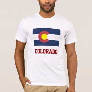 T-shirt COLORADO : Drapeau d'Etat du Colorado