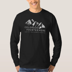 T-shirt Colorado Fourteeners Rocky Mountain State Hiker Tr
