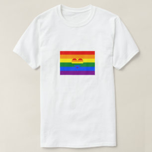 T-shirt Colorado Gay pride Arc en ciel Drapeau Coeur GLBTQ