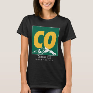 T-shirt Colorado Hiking And Skiing Co Vintage Mountain Spo