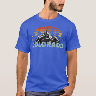 T-shirt Colorado Montagnes Vintages Nature Randonnée Cadea