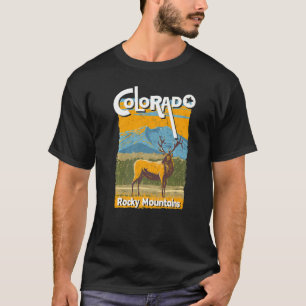 T-shirt Colorado Mountain State Rocky Mountains Ski Randon