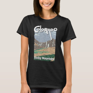 T-shirt Colorado Mountain State Rocky Mountains Ski Randon