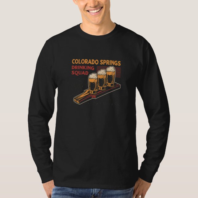 T-shirt Colorado Springs Drad Squad Co Beer Springstee (Devant)