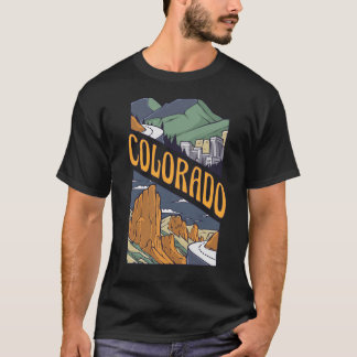 T-SHIRT COLORADO VILLE EN MONTAGNE