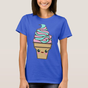 T-shirt Colorant de cravate d'arc-en-ciel de cornet de