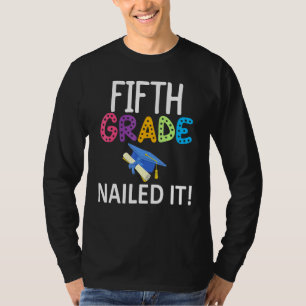 T-shirt Coloré 5e année Clôturé It Grammar School Grad
