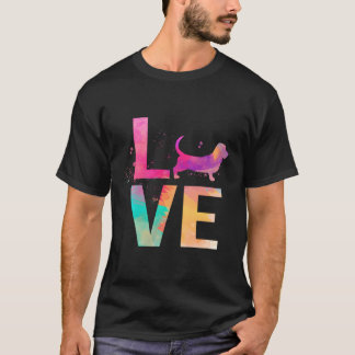 T-shirt Coloré Basset Hound Chien Maman Cadeaux Basset Hou