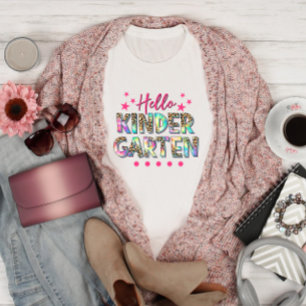 T-shirt Coloré Bonjour maternelle