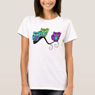 T-shirt coloré de hibou