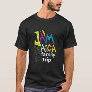 T-shirt Coloré Jamaïque Famille Voyage Printemps Pause Été