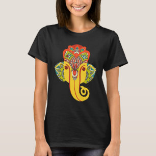 T-shirt Coloré Lord Ganesha Elephant Beau Indian St