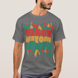 T-shirt Coloré Noir Histoire Mois Fière Fierté