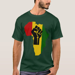 T-shirt coloré par obscurité noire de poing de