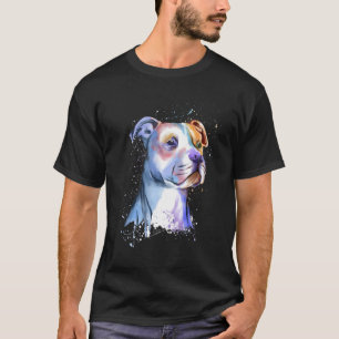 T-shirt Coloré Pitbull Splash Artwork - Éleveur de chien