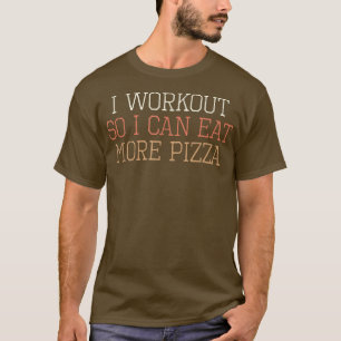 T-shirt Coloré Retro Funny Je M'Entraîne Pour Pouvoir Mang