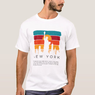 T-shirt Coloré Retro New York