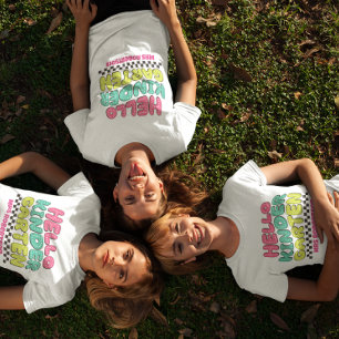 T-shirt coloré rétro pour enseignant de maternelle