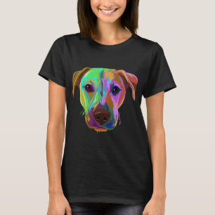 T-shirt Coloré Splash Chien Black Mouth Cur