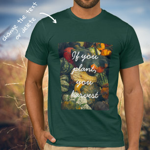 T-shirt Coloré squash d'automne et citrouille