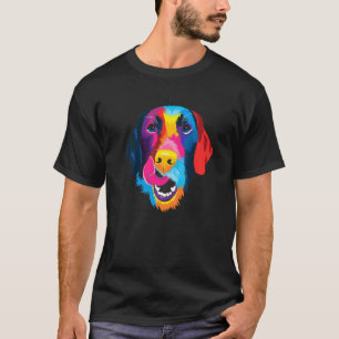 T-shirt Colorée Labrador Abstrait Colorful Labrador Paint