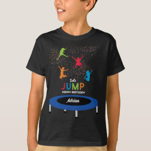 T-shirt Colorée Trampoline Park Jump Anniversaire de enfan