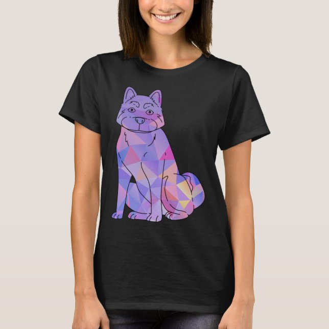 T-shirt Colorful Akita (Devant)