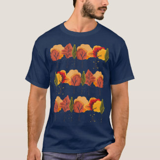 T-shirt Colorful Autumn Leaves Nature Forest Botanical Tre