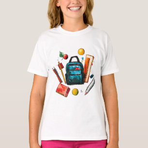 T-shirt Colorful Back to School Supplies for Students