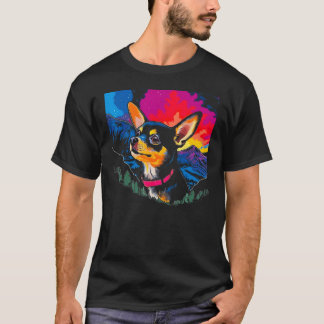 T-shirt Colorful Chihuahua Dog