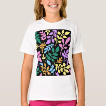 Colorful foliage in black background