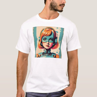 T-shirt Colorful Futuristic Heroine