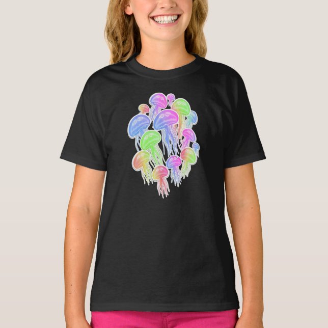 T-shirt Colorful Jellyfish (Devant)
