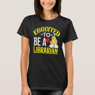 T-shirt Colorful Librarian Easter Theme